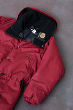 Manteau d'hiver Kanuk winter parka rouge burgundy 4 poches taille 1 (S)
