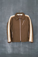 Manteau léger rétro-ski brun unisexe taille S