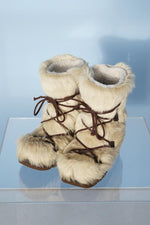 Bottes Nakiuk en loup marin beige et brune pour femme taille 10