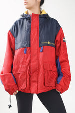 Manteau Tommy Hilfiger vintage 90s avec intérieur en polar pour homme taille L (tel quel)