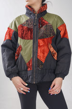 Manteau rétro 80s avec velour PanAsia pour femme taille M