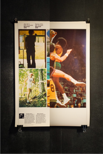 Original 1976 poster of the Montreal Olympic Games, Basketball & Pentathlon, double-sided (Large format)