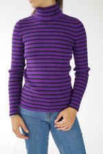 Col roulé Lauren de Ralph Lauren mauve juste au corps pour femme taille M