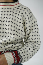 Chandail tricot col rond S-M pour homme