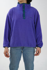 Polar vintage L.L.Bean unisex bleu/mauve unisex taille S