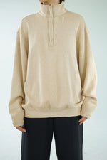 Chandail Ashworth vintage avec zip taille large