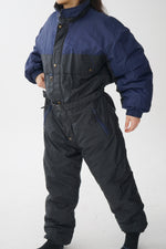 Habit de neige une pièce New Face bleu marin et noir pour homme taille L
