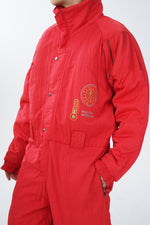 One piece vintage Artic-line ski suit, snow snow suit unisexe taille L-XL
