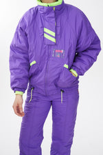 Audvik Collection deux pièces mauve et vert fluo pour femme T.10 (S)