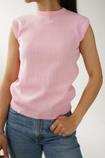 Chandail sans manche rose pâle Miss Deborah taille S