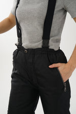 Vintage black Jupa Sport overalls snow pants for women size 14yo (XS)