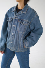 Jean jacket vintage Levis type III 70s-80s avec poches unisex taille M