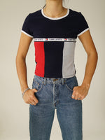 T shirt crop faux Tommy Hilfiger