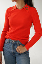 Chandail à manches longues vintage 70s Créations d'Antoinette trop cute taille S