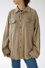Jacket en corduroy vintage beige Jordache pour homme taille XL