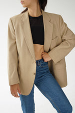 Veston vintage Eaton en laine et lin taille L