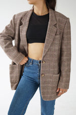 Veston vintage en laine Tabi International fait au Canada pour femme taille 14 (M-L)