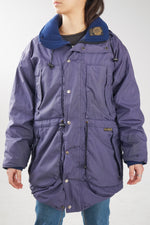 Kanuk dark blue vintage parka with plenty of pockets size 4 (S)