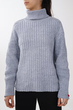 Chandail à manche longue B.U.M bleu pâle 100% coton pour femme taille XL