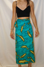 Paréo turquoise avec dauphins Surf Side O/S