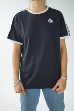 T-shirt Kappa in black boxy fit