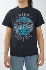 Chandail AC/DC noir et bleu unisexe taille M