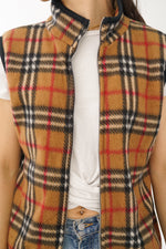 Veste sans manche en polar style Burberry Chris et Eddie taille S