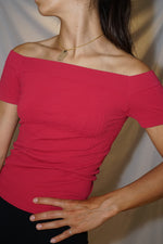 Chandail y2k Scala rouge vin O/S