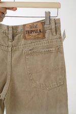 Pantalon en jean Tripple K beige taille 34