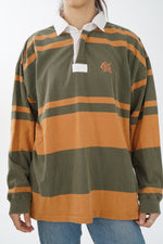 Chandail polo vintage à manches longues Calvin Klein Sport pour homme taille XL