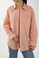 Chemise vintage orangé pour femme taillle S-M (S homme)