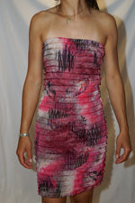 Robe tube 00s à frous frous Kismet taille S