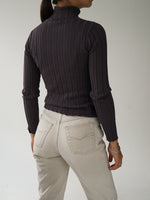Col roulé moulant gris Nasswoman