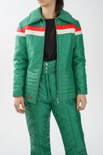 Deux pièces vintage Americana vert unisex taille S-M