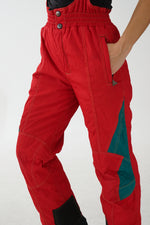 Salopette Avalanche rouge et vert unisexe taille 32 (M)