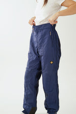 Vintage metallic blue Descente snow pants for men size 36 (L)