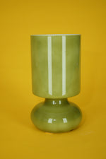 Lampe en verre Ikea vert kaki