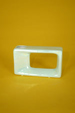 Iridescent square vase