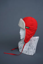 Chapeau aviateur en faux mouton vintage Audvik