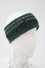 Bandeau en laine vintage vert