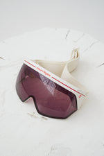 Lunette de ski flip-up rétro 80s Courrèges designer parisien