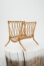 Porte revue en bambou vintage style italien