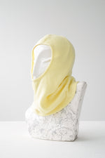 Cagoule en tricot jaune O/S