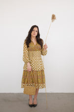 Robe vintage 70s hippie très délicate faite à la main taille XS