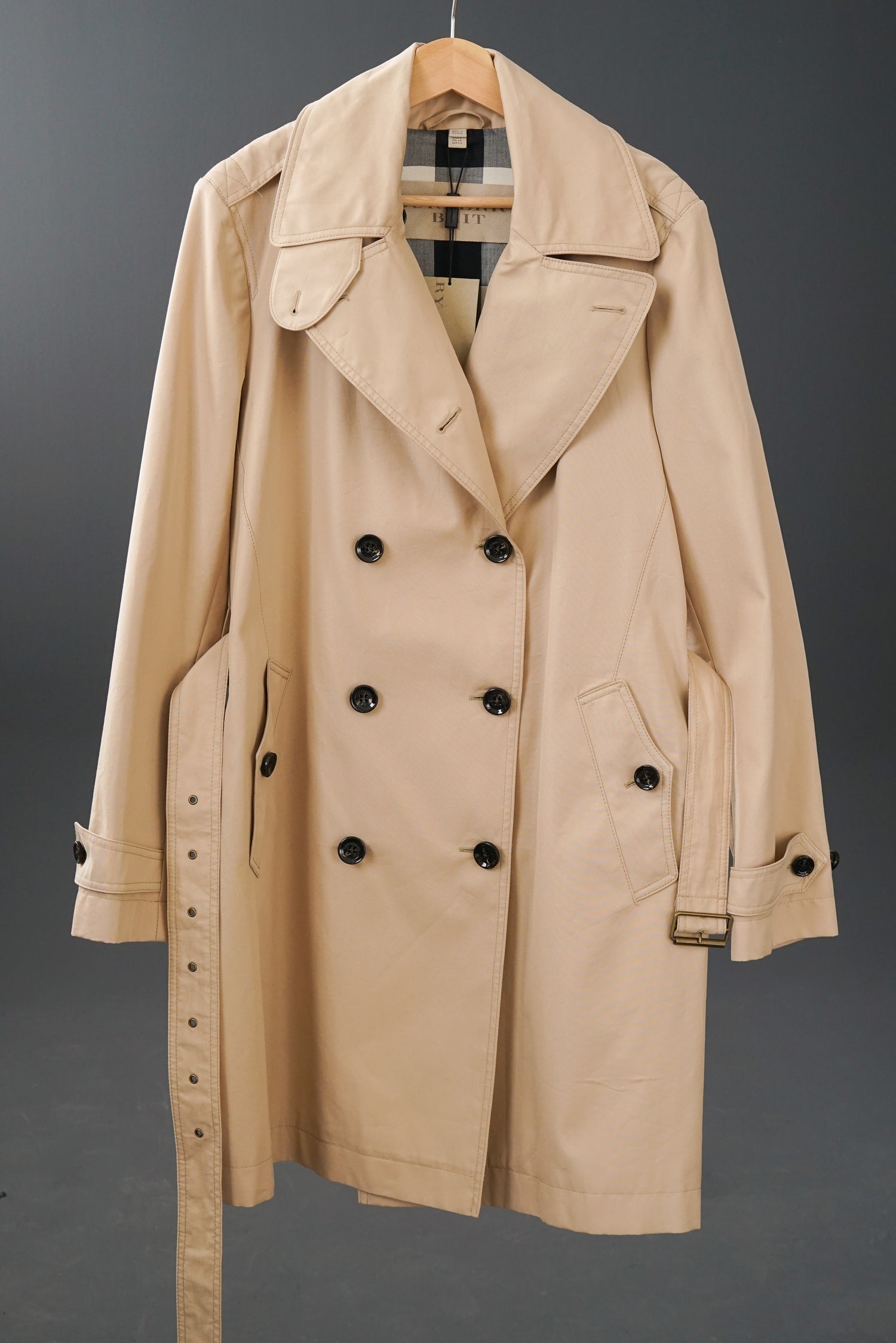 Manteau trench Burberry Kensington Heritage mi-long taille US14