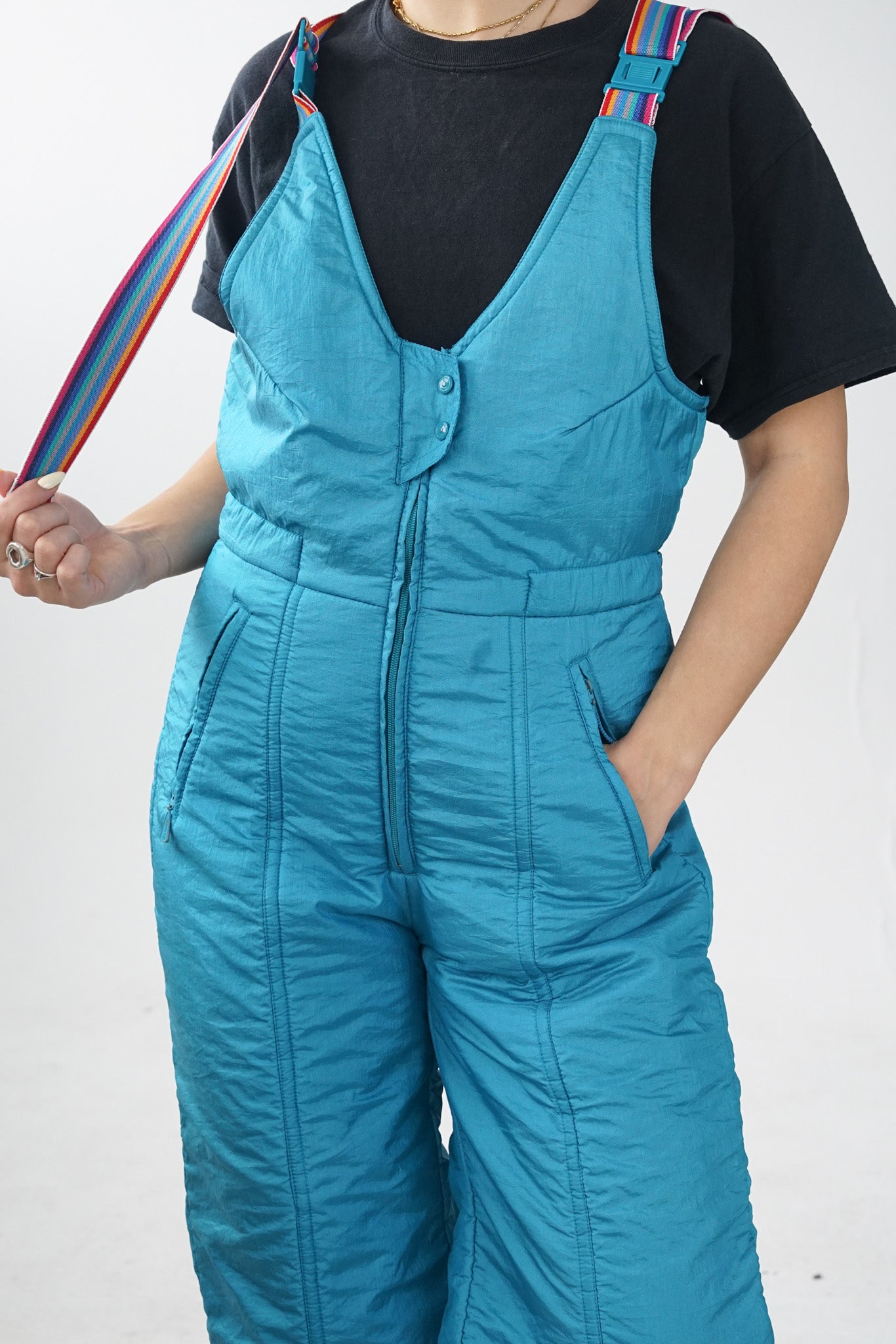 Salopette vintage 80s de ski Euroski pour femme taille 12 (S-M)