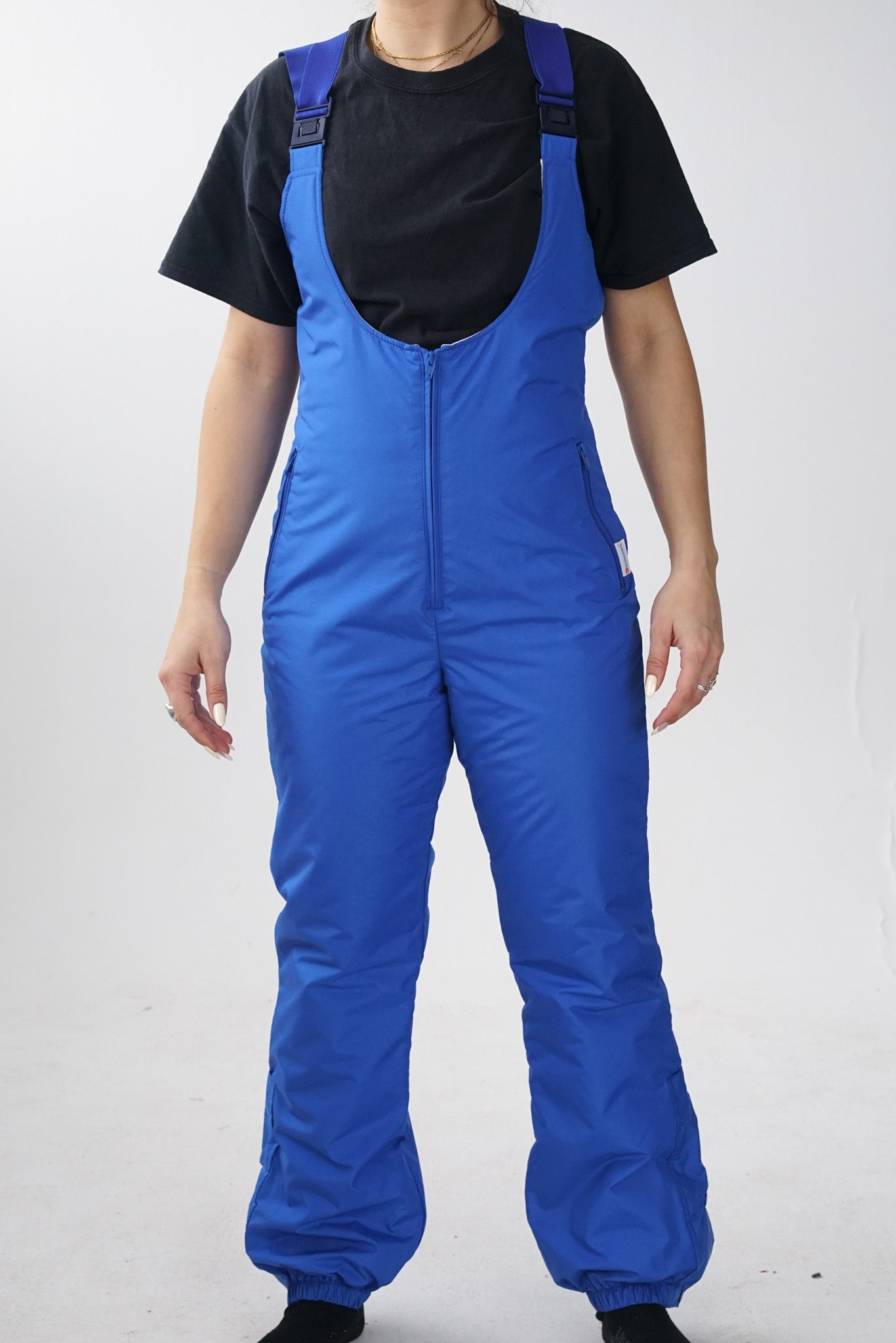 Salopette de ski rétro bleu royal Hiverna taille 32 (M)