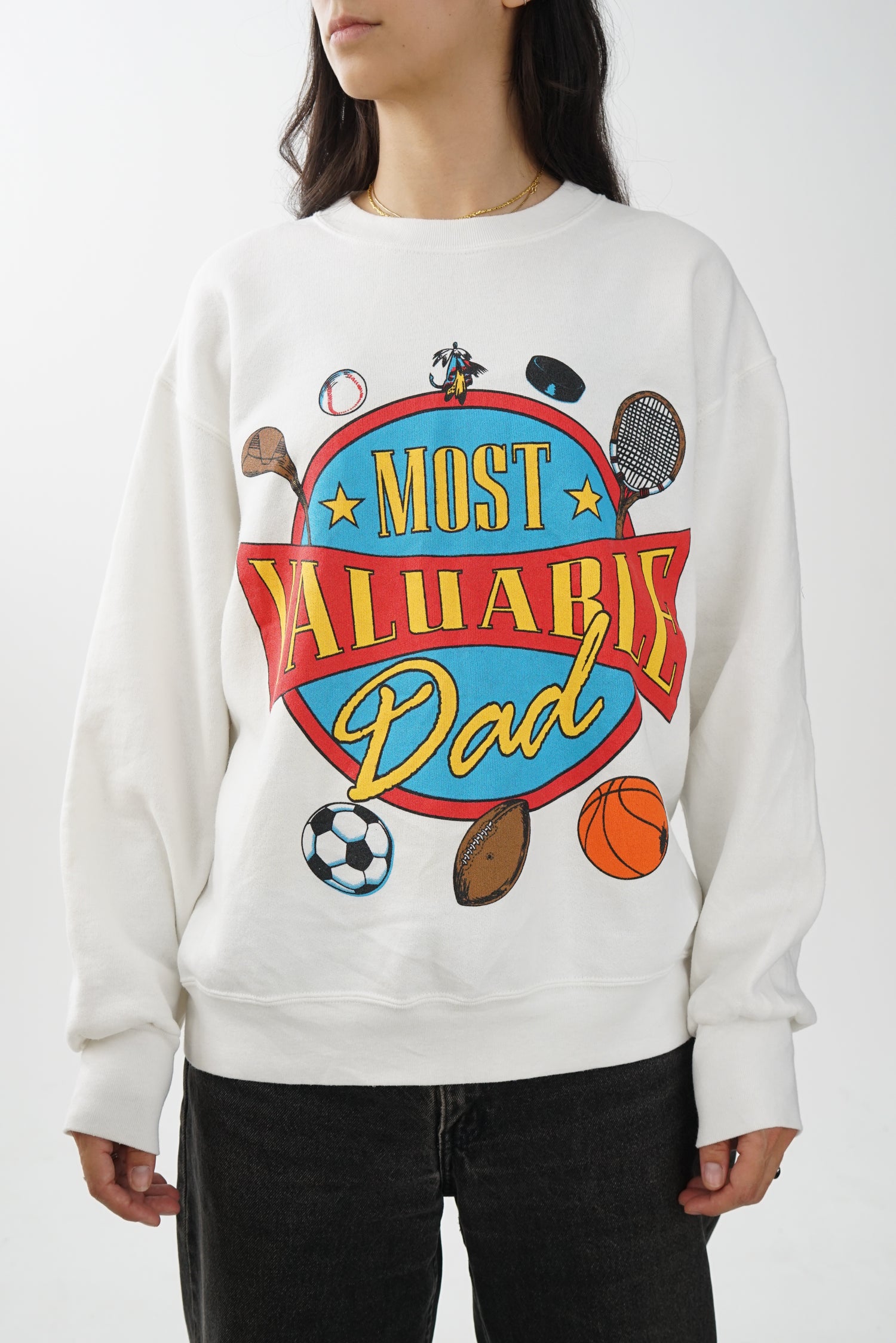 Sweater Most Valuable Dad unisex L