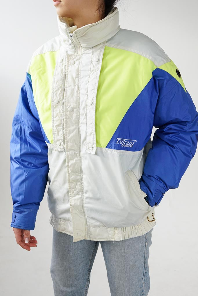 Ditrani down retro 80s ski jacket for men size 42 (M)