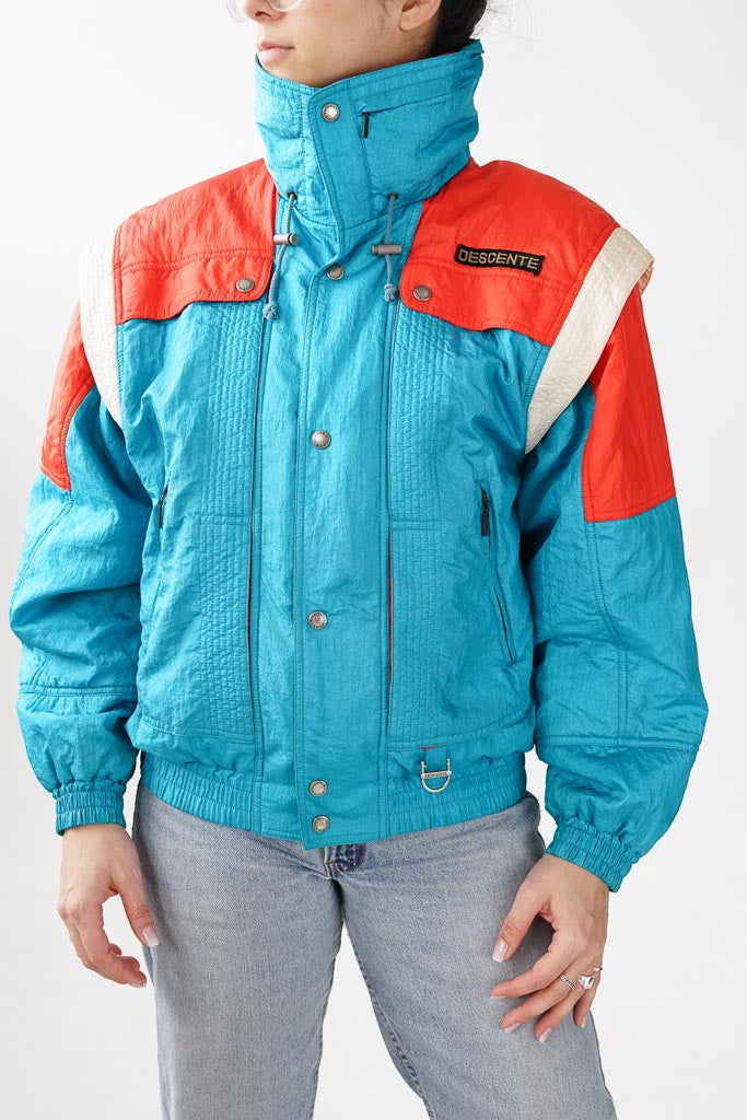 Retro 80s Descente jacket for men size M